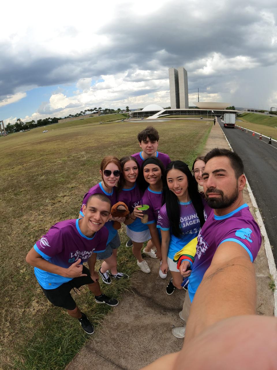 Equipe em Brasília durante a etapa nacional